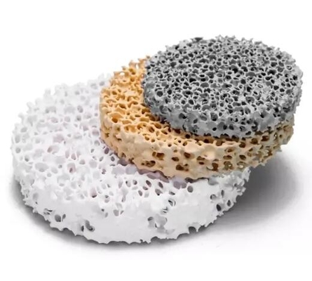 Włókno węgla krzemowego aluminiowego Zirconia Zr Filtry piankowe ceramiczne Filtry piankowe ceramiczne porowe do odlewania