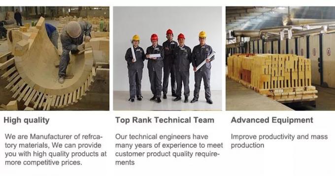 Przemysłowy piecowy cegły zawieszone ogień doskonała odporność na wstrząsy cieplne ogniowodny wysokiej aluminiowej kości cegły do pieca gorącego 2