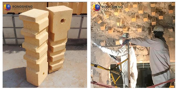 Przemysłowy piecowy cegły zawieszone ogień doskonała odporność na wstrząsy cieplne ogniowodny wysokiej aluminiowej kości cegły do pieca gorącego 1