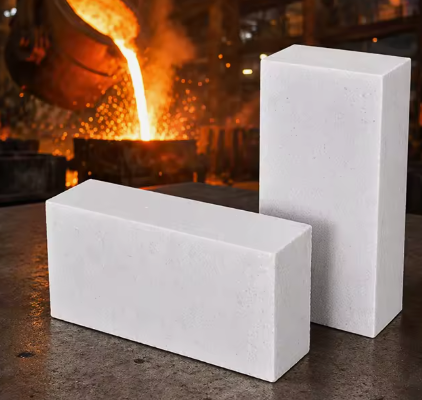 Wysokiej czystości Alumina Ztopiony Corundum Mullite Cegła Wysokiej Temperatury Pieczarnia Korundum Mullite ogniotrwałe cegły