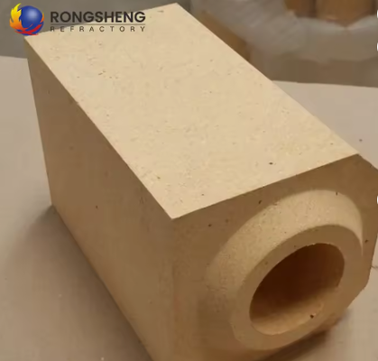 Wyposażenie fabryczne Mullite Alumina Fireclay Casting Runner Round Bricks Refractory Brick Casting Nozzle Bricks For Foundry Steel