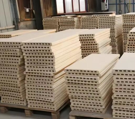 Ceramiczne meble piecowe Kordieryt Mullite Płytka podtrzymująca ogniotrwała półka pieca Kordieryt Mullite Płata do pieców tunelowych