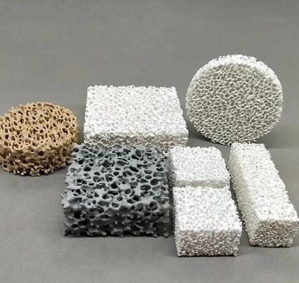 Filtry z piany ceramicznej z aluminium o wysokiej porowości i o wysokiej odporności na działanie