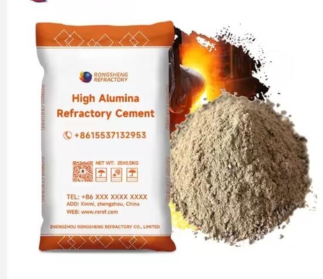 Wysokotemperaturowe nieformalne ogniotrwałe materiały A600 Ca60 Ca80 Wysokiej Alumina ogniotrwały cement do budowy pieców