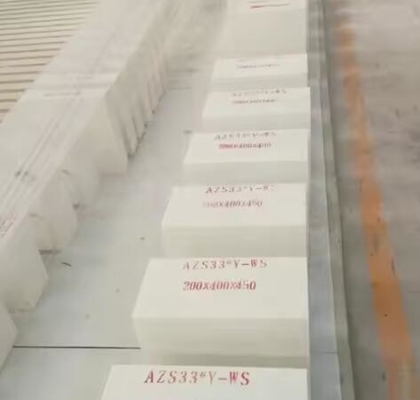 Ceny fabryczne Wlewane Zirkonia Corundum Cegła Azs Cegły ogniotrwałe Do Pieca Szklane