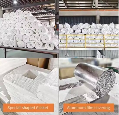 Wysokotemperaturowa izolacja wełna Ceramic Fiber Blanket Bulk 1260c 50mm 25mm grubość aluminiowa silikat