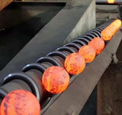 Wysokiej jakości media szlifowania kulki odlewane 20mm 60mm 120mm chromowe kule stalowe do cementu silnikowego do młynów kulkowych