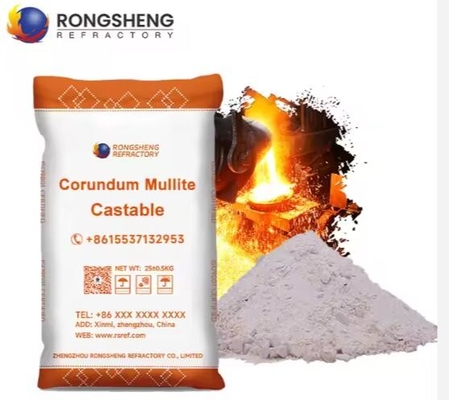 Nieuformowane Mullite Refractory Castables Wysokotemperaturowa izolacja Wysokiej wytrzymałości Korundum