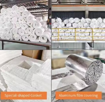 Wysokotemperaturowa izolacja włókna ceramicznego wełny Produkty z włókien ceramicznych silikatowego aluminium na zamówienie