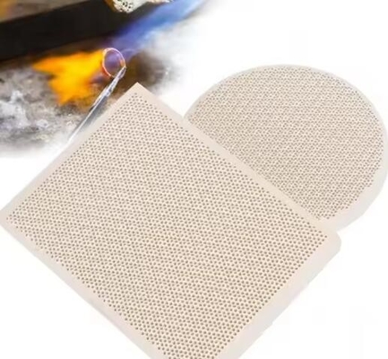 Wysokiej wytrzymałości 50-200 mm Kordierite Porous Infrared Honeycomb Ceramic Plate For Burner Thermal Shock Resistance