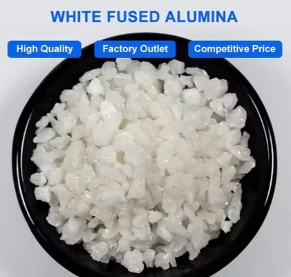 Ekologiczna wysokiej czystości biała alumina stopiona WFA 99% tlenku aluminium korund z proszkiem węglanu krzemowego