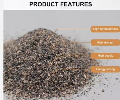 56-58% Al2o3 Ognioodporny Andalusyt Cena 0-1mm 1-3mm 200 mesh Ognioodporne surowce