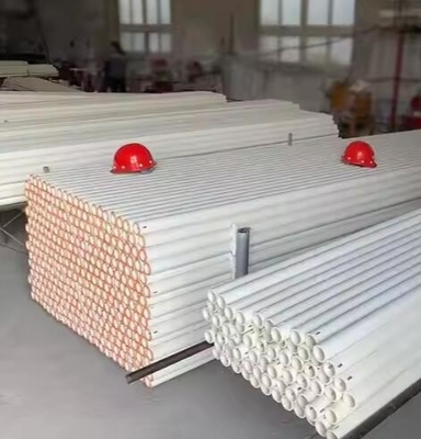 Wysokiej temperatury 99% Al2o3 Refractory Ceramic Tube Pipe Alumina Ceramic Roller For Ceramic Oven