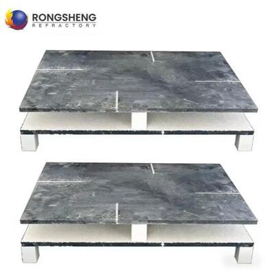 Rongsheng Refractory Nitride Bonded Silicon Carbide Kiln Furniture SiC Ceramic Slabs Aluminium Silicon Carbide Composite Plate