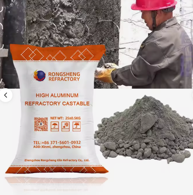 Wysokiej wydajności ogniotrwałe odlewy wysokiej aluminy niskiego cementu odlewy piece przemysłowe monolityczne ogniotrwałe materiały powłoki