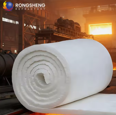 Materiały izolacyjne pokrycia pieca Aluminiowy silikatowy koc 10mm 25mm Grubość Wysoki czyste ceramiczne włókna wełniane koc