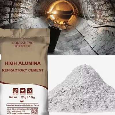 Producent cementu ogniotrwałego Cement wysokoglinowy Cement ogniotrwały 1800C do pieców cementowych