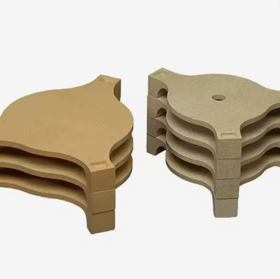 Płyty ceramiczne Rongsheng z kordierytu i mulitu do pieców wysokotemperaturowych, wsporniki ceramiczne, półki piecowe z kordierytu, płyty wsporcze