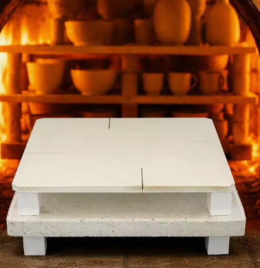 Płyty ceramiczne Rongsheng z kordierytu i mulitu do pieców wysokotemperaturowych, wsporniki ceramiczne, półki piecowe z kordierytu, płyty wsporcze