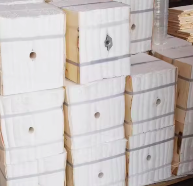1260C 1430C Składany blok z włókna ceramicznego ognioodpornego, moduł ceramiczny z krzemianu glinu do pieca wysokotemperaturowego