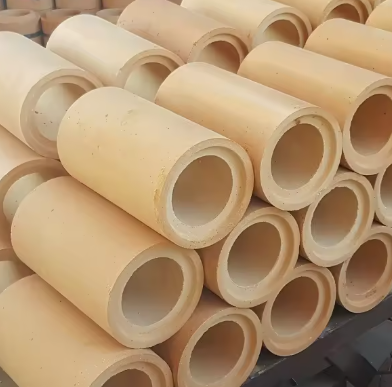 Wyposażenie fabryczne Mullite Alumina Fireclay Casting Runner Round Bricks Refractory Brick Casting Nozzle Bricks For Foundry Steel