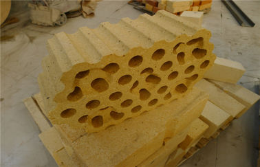 Hot Blast Furnace / Stove High Alumina Ognioodporne Brick Checker Insulated Fire Brick