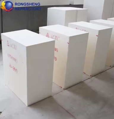 Wysokotemperaturowe zbudowane cegły żelazne Zirkonia Corundum cegła AZS-41, AZS-36, AZS-33 Do pieca szklanego