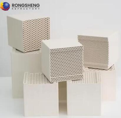 Rongsheng Refractory Honeycomb Ceramic Substrate Round Square Cordierite Alumina Ceramic Heat Exchangers dla przemysłu chemicznego