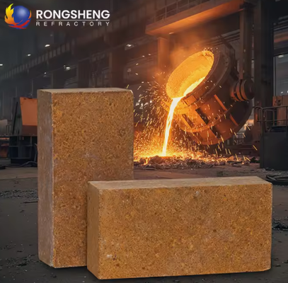 Rongsheng wysokiej temperatury cegły magnezowe 92 95 MGO cegły magnezytowe Ciepło magazynowanie ogniotrwałe cegły magnezyjne 230x114x65mm