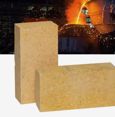Wysokotemperaturowe aluminiowe silikatowe cegły palne Sk36 Sk37 SK38 Sk40 Wysokoaluminatowe ogniotrwałe cegły do kotłów piecowych